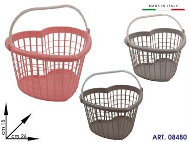 303 CESTINO PORTAMOLLETTE CUORE COL MADE IN ITALY