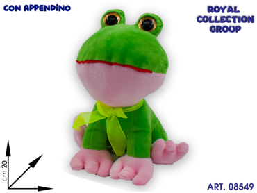 A1 22155 1 RANA OCCHIONI PELUCHE CM 20