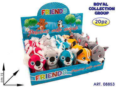 ESPOSITORE PZ 20 PELUCHE ASS CM 15 08551 08552