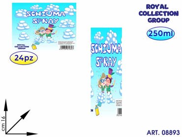 BOMBOLETTA SCHIUMA SPRAY 250 ML ESPOSITORE 24 PZ