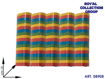 K0017406 K5500228  5 ROTOLI STELLE FILANTI CM 13