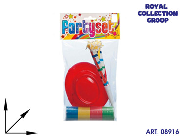 SET CARNEVALE 3 PZ IN BUSTA COL  ASS  ART 2025 12