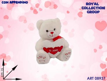 PL2935-S ORSO BIANCO C/CUORE 