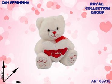 PL2935-1 ORSO BIANCO C/CUORE 
