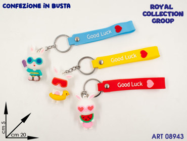 K0017577 PORTACHIAVI GOOD LUCK COL ASS CM 14X8