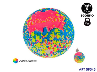 31329 PALLONE PVC DIAM 23 60 GR  FLUO ASS