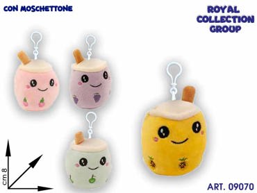 88990S BUBBLE TEA PELUCHE ASS C/MOSCHETTONE   CM 8