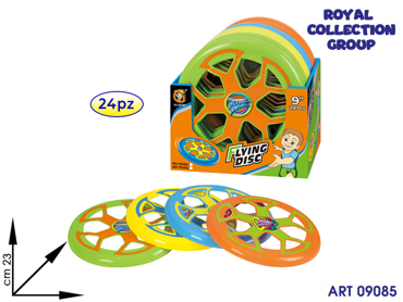 K5000447  YG44J FRISBEE CM 23 COL ASS DISPLAY 24 PZ