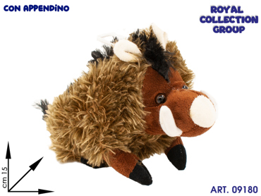 PL3001A 15  CINGHIALE PELUCHE  CM 15