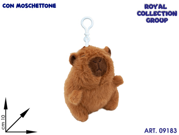 PL3006 1 CAPYBARA PELUCHE C/MOSCHETT CM 10