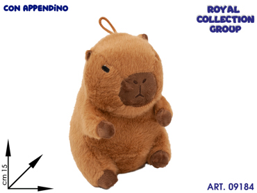 PL3006 2 CAPYBARA PELUCHE CM 15