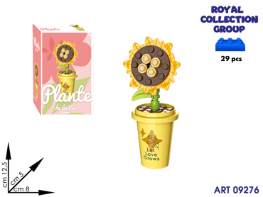 K3110576  SKB265801 BUILDING PLANTE SUNFLOWER CM 13X8