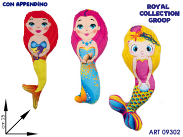 PL2833 25 SIRENETTA PELUCHE COL ASS CM 25
