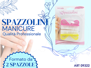 SPAZZOLE MANICURE 2 PZ  CM 16X12