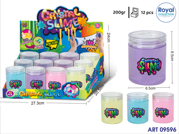 3188805 865B SLIME CRYSTAL GR 200 COL ASS  DISPLAY 12