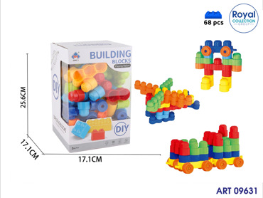 5847 BOX COSTRUZIONI BLOCKS  68 PZ CM 25.5X17
