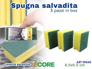 SPUGNA SALVADITA 3 PZ CM 19.5X8.5