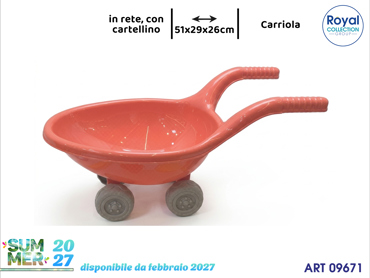 1028 CARRIOLA PLASTICA COL ASS CM 51X29X26