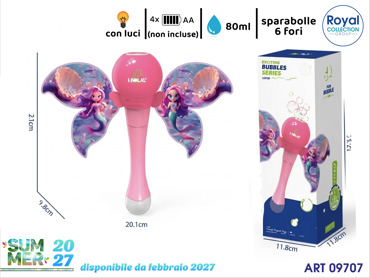 60008Y-1 SPARA BOLLE DI SAPONE BATTERIA C/LUCE