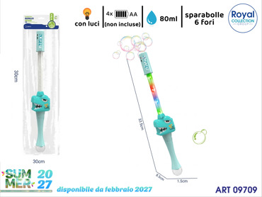 55008Y-1 SPARA BOLLE DI SAPONE BATTERIA CM 75