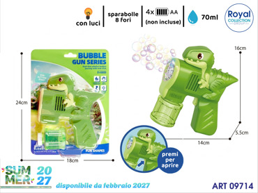 P82248A SPARA BOLLE DINO A BATTERIA