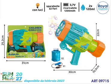 P82288 SPARA BOLLE GIGANTE C/LUCE A  BATTERIA