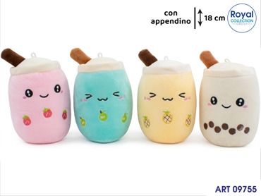 88990 BUBBLE TEA PELUCHE ASS  CM 18