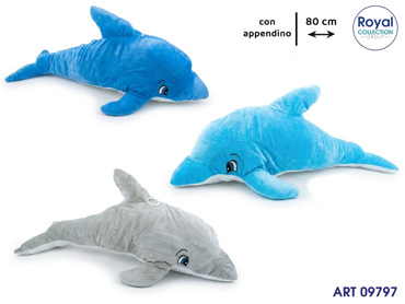 9754 DELFINO PELUCHE 3 ASS  80 CM